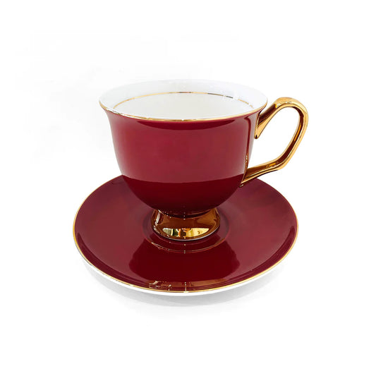 LyndalT - Crimson XL Teacup & Saucer 375ml