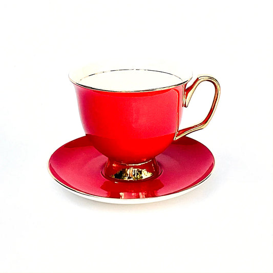 LyndalT- Red XL Teacup & Saucer 375ml