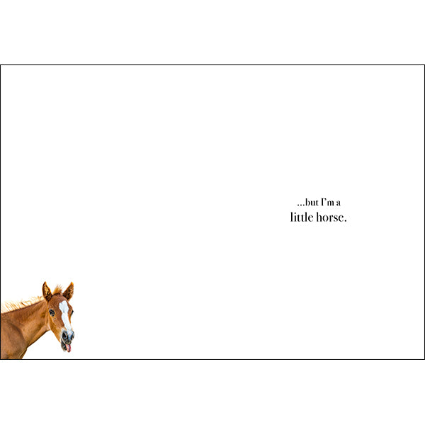 I could sing you Happy Birthday | Horse Animal Birthday Card