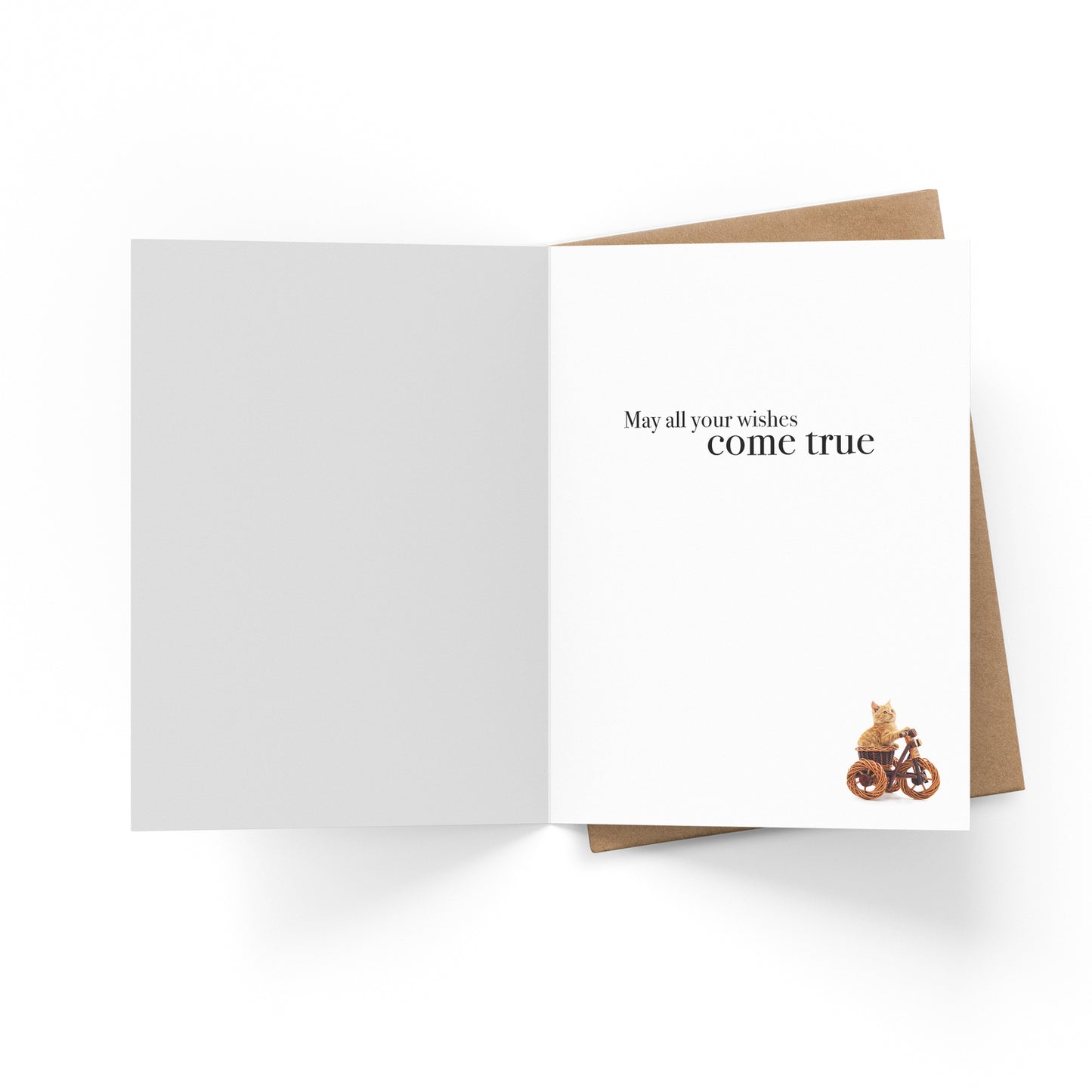 May All Your Wishes Come True | Cat Birthday Card