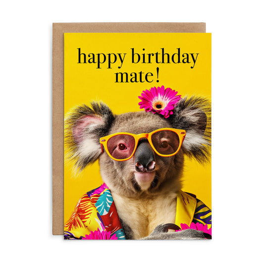 Happy birthday mate! | Koala Birthday Card