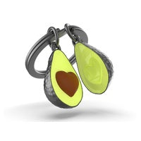 Key Chain - Avocado with Heart-Shaped Pit