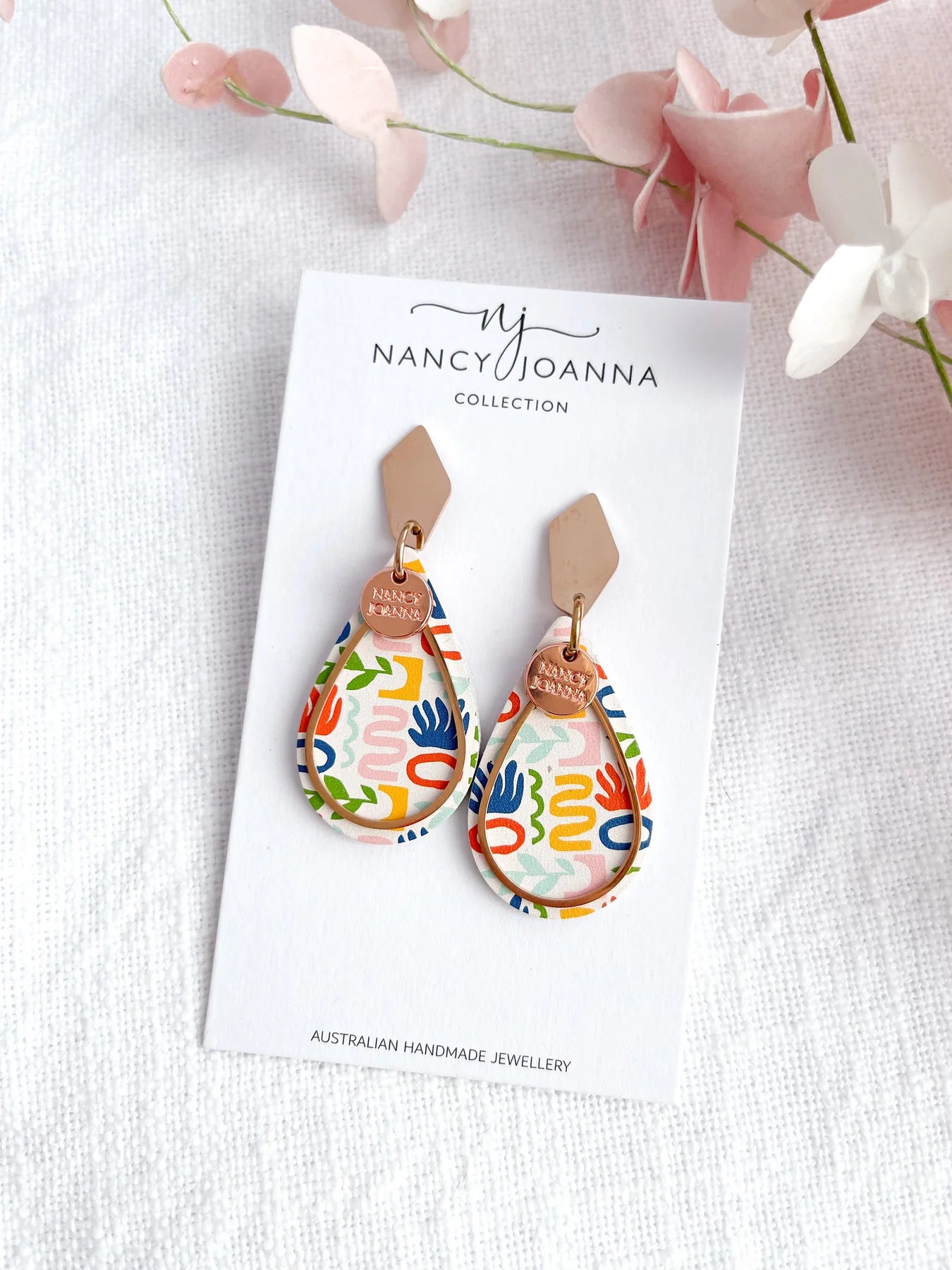 MINI Fiesta Charm Teardrops Gold | Nancy Joanna