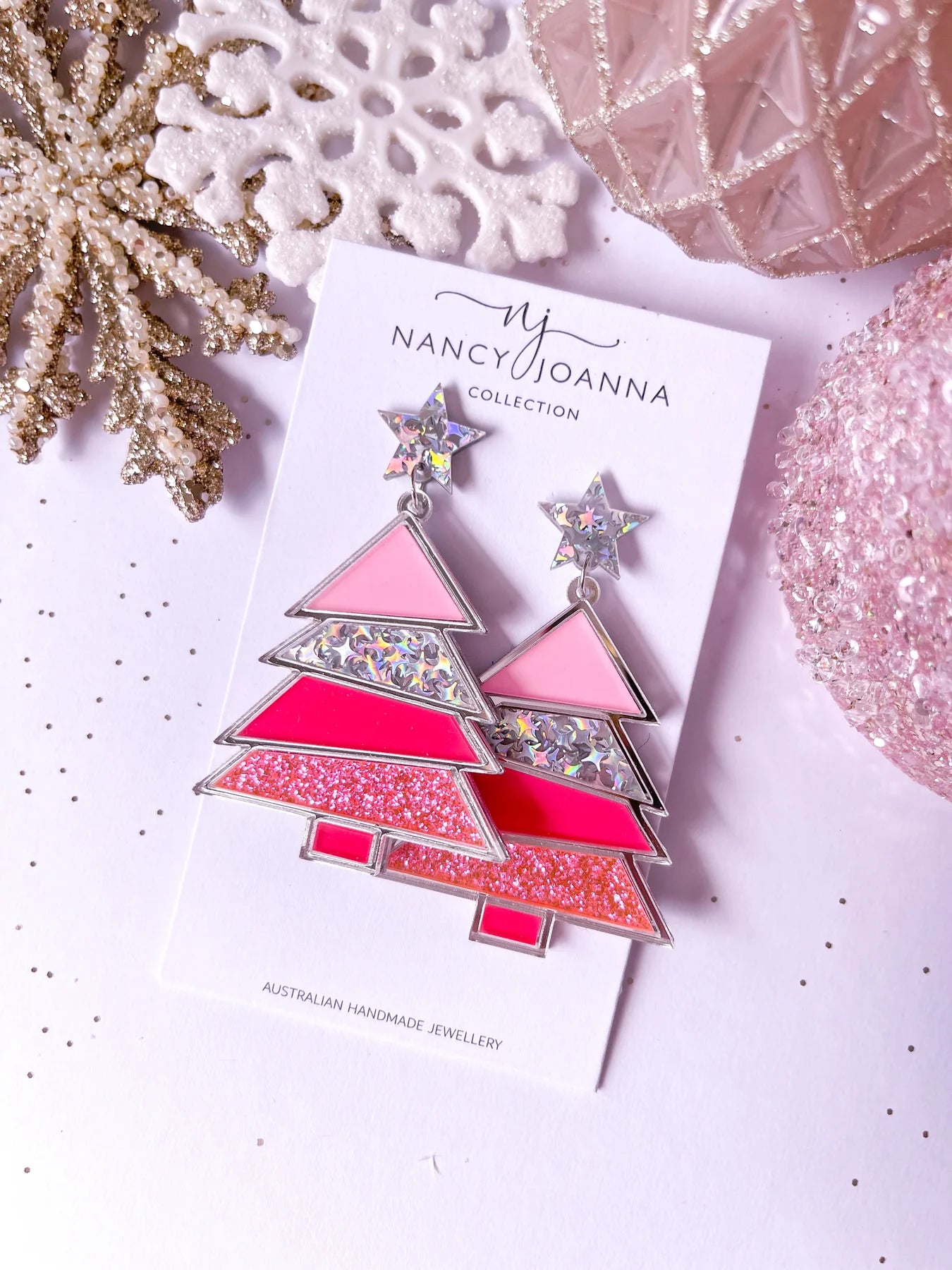 Pink Christmas Trees | Nancy Joanna