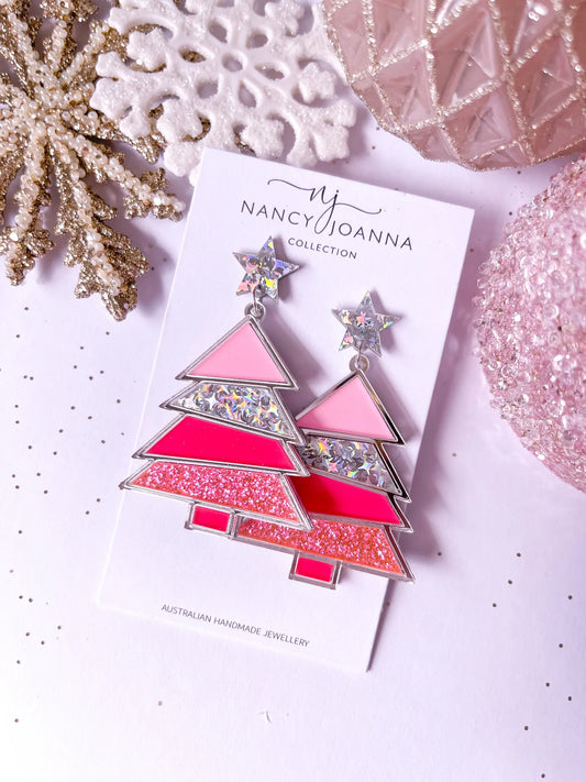 Pink Christmas Trees | Nancy Joanna