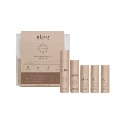 The Nourishment Ritual | Skincare Discovery Set | al.ive