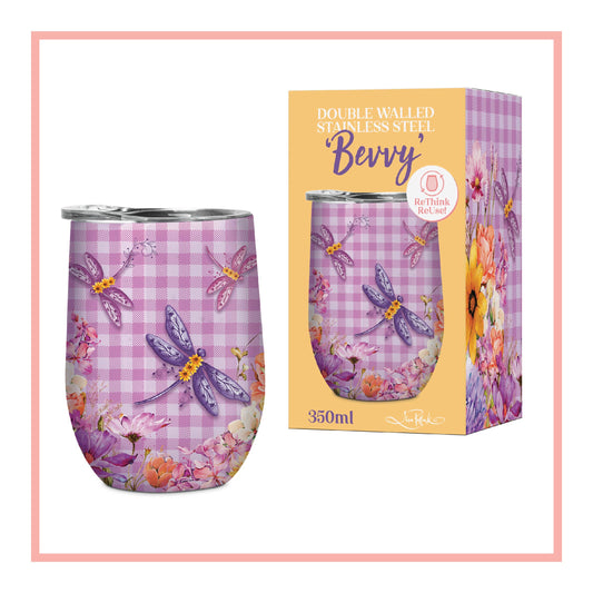 Lisa Pollock - 350ml Stainless "Bevvys"/Tumblers