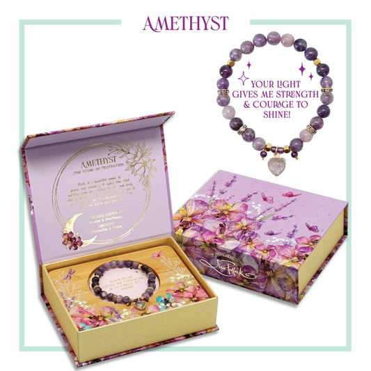 Heart Shape Crystal Charm Bracelets | Lisa Pollock
