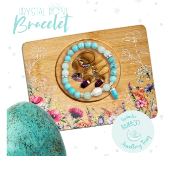 Crystal Point Bracelet Gift Set - Turquoise