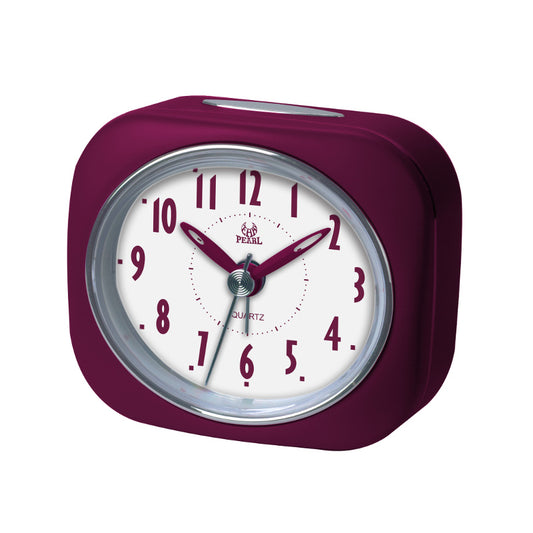 Retro Style Table Alarm Clock - Burgundy