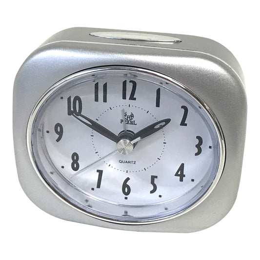 Retro Style Table Alarm Clock - Silver