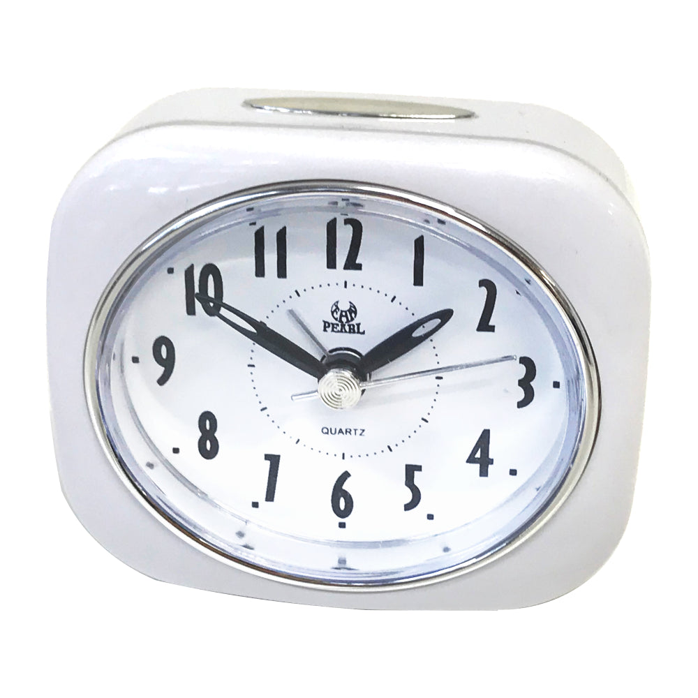 Retro Style Table Alarm Clock - White