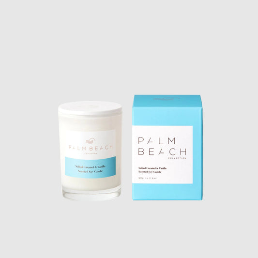 Salted Caramel & Vanilla Mini Scented Candle 90g | Palm Beach