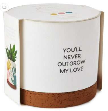 Never Outgrow My Love Planter Handprint Kit | Hallmark