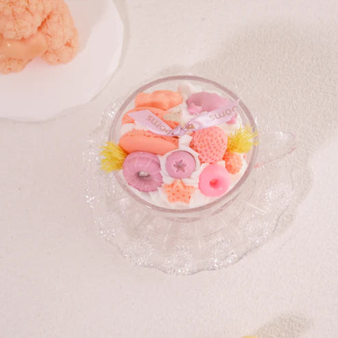 Sweet Treats Candle in Vintage Teacup Set | Miss Blooms
