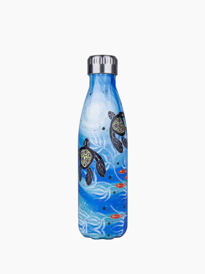Aboriginal Turtle Stainless Steel Water Bottle