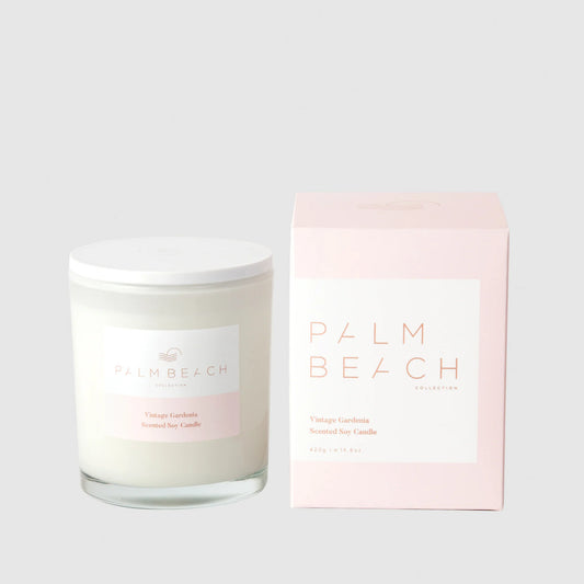 Vintage Gardenia Scented Candle 420g | Palm Beach