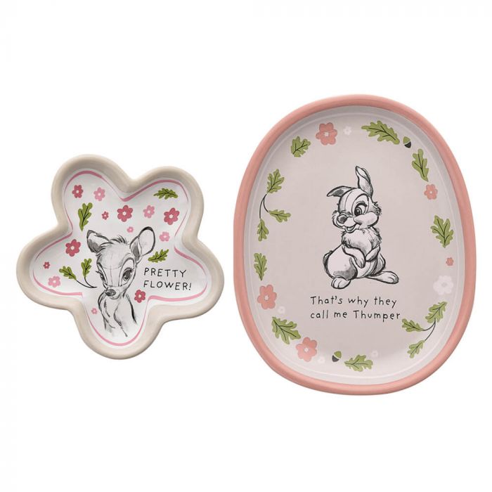 DISNEY HOME: FOREST FRIENDS SET OF 2 TRINKET DISHES