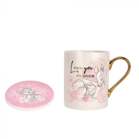 DISNEY MUG & COASTER SET: BAMBI - LOVE