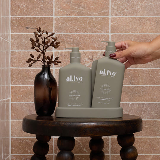 Bathroom Duo | Hand & Wash & Lotion | Willow Gum & Lemon Myrtle | al.ive