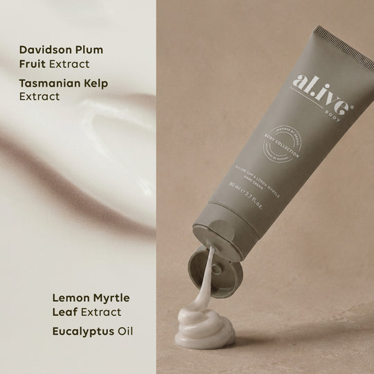 Hand Cream 80ml | Willow Gum & Lemon Myrtle | al.ive