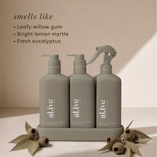 Kitchen Trio | Willow Gum & Lemon Myrtle | al.ive