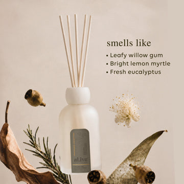 Reed Diffuser | Willow Gum & Lemon Myrtle | al.ive