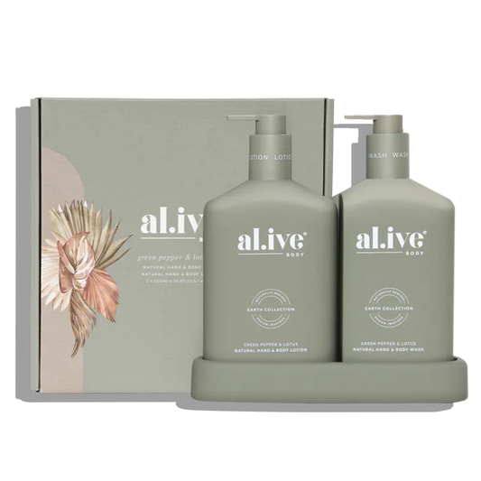Wash & Lotion Duo | Green Pepper & Lotus | al.ive