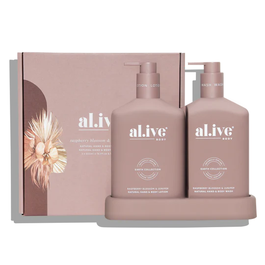 Bathroom Duo | Hand & Wash & Lotion | Raspberry Blossom & Juniper | al.ive