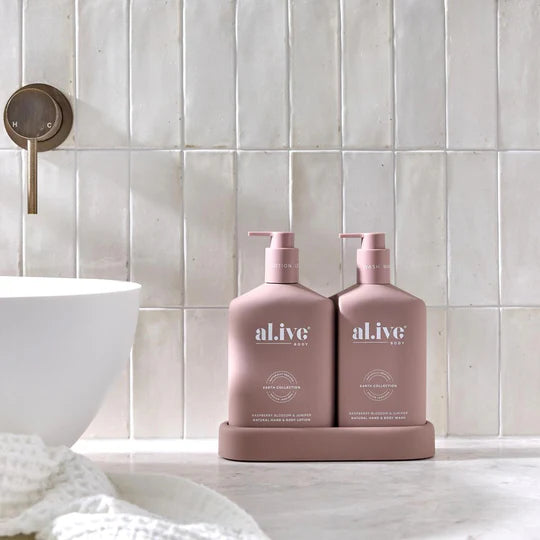 Bathroom Duo | Hand & Wash & Lotion | Raspberry Blossom & Juniper | al.ive