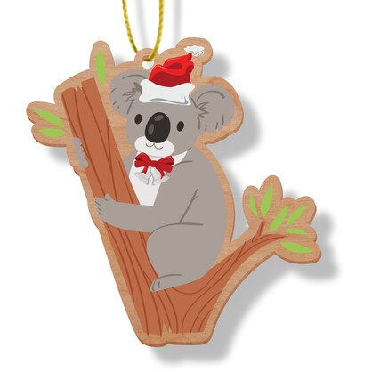 Australian Made Wooden Christmas Ornaments - Australian