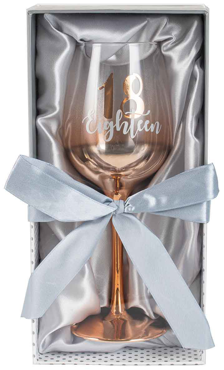 18 Rose Gold Ombre Wine Glass
