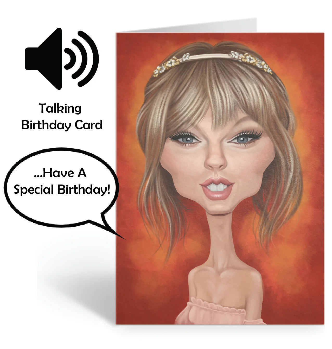 Taylor Swift - Greeting Cards - Blank. Loudmouth Rang