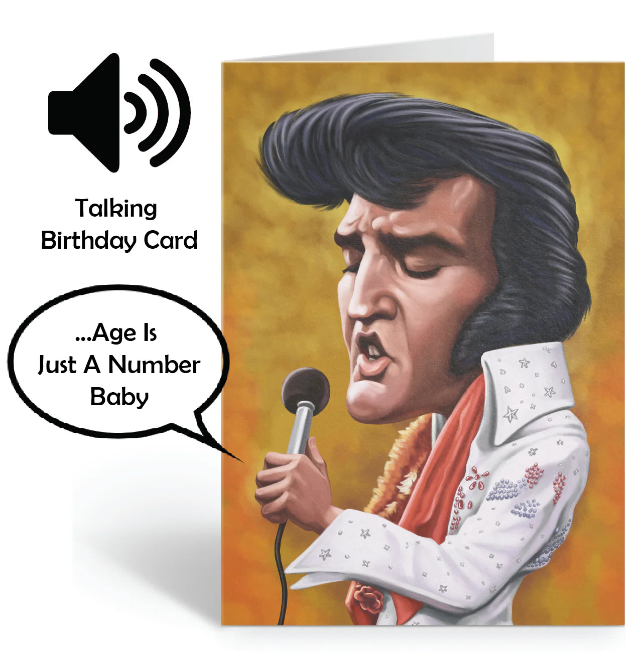 Elvis - Greeting Cards - Blank. Loudmouth Rang