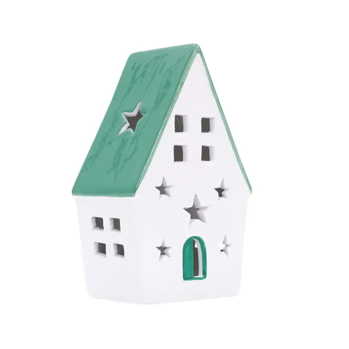 Christmas Light Up Ceramic House | Splosh