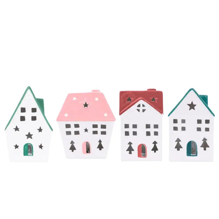 Christmas Light Up Ceramic House | Splosh