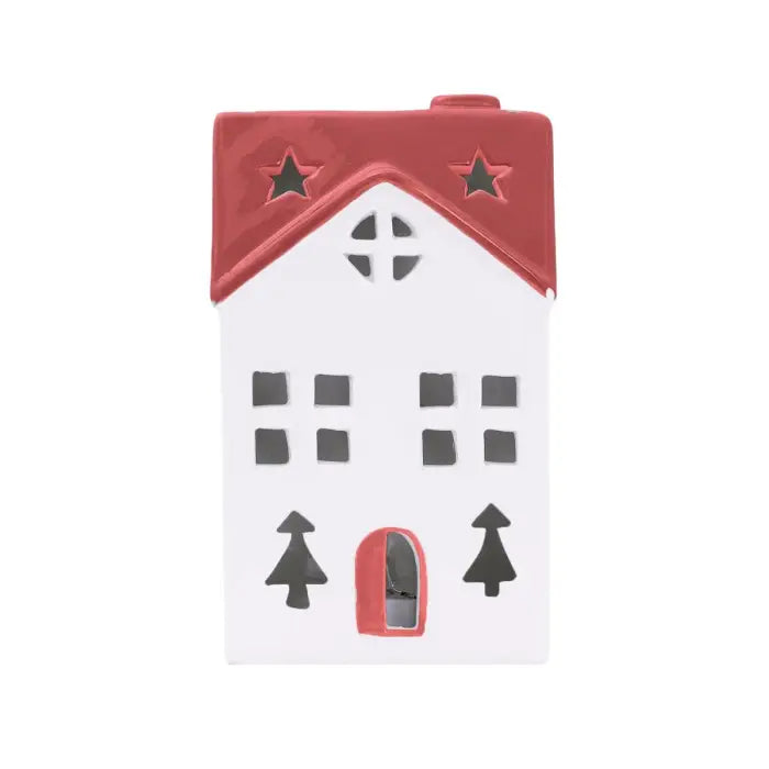 Christmas Light Up Ceramic House | Splosh