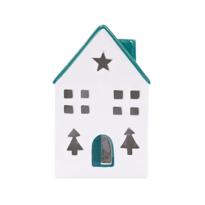Christmas Light Up Ceramic House | Splosh