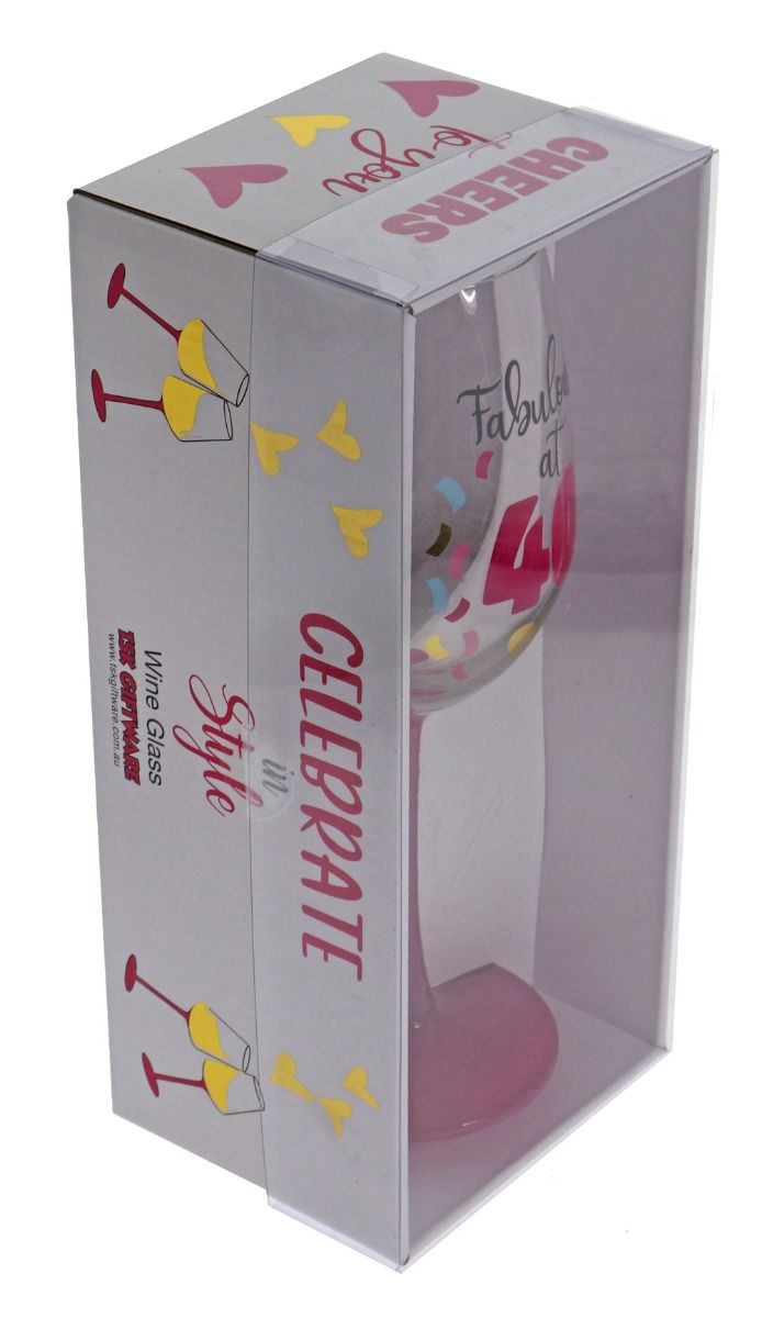 Fabulous 40 Wine Glass