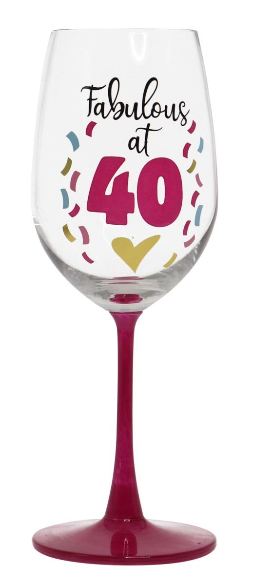 Fabulous 40 Wine Glass