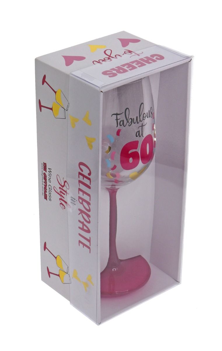 Fabulous 60 Wine Glass