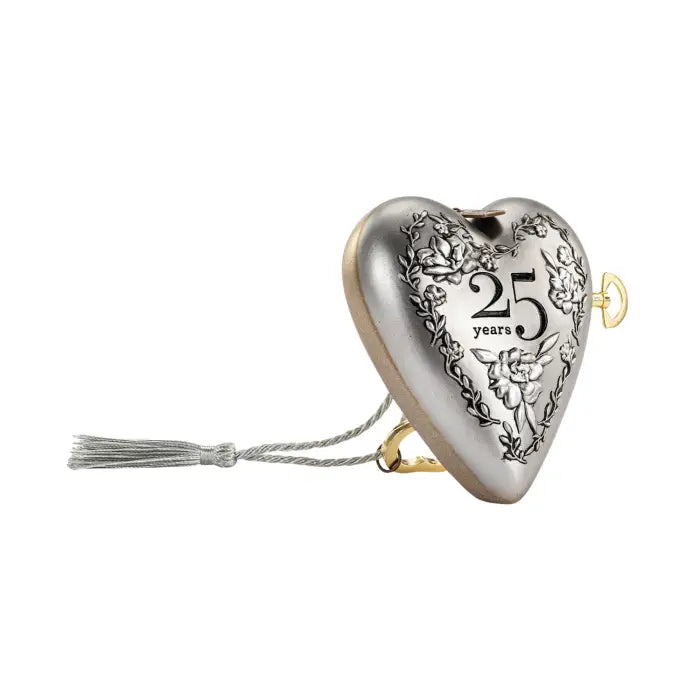 25th Anniversary Gold Musical Art Hearts