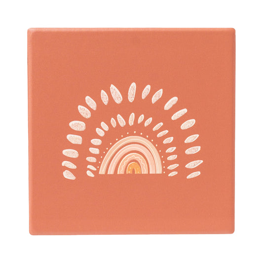 Desert Dunes Rays Ceramic Coaster