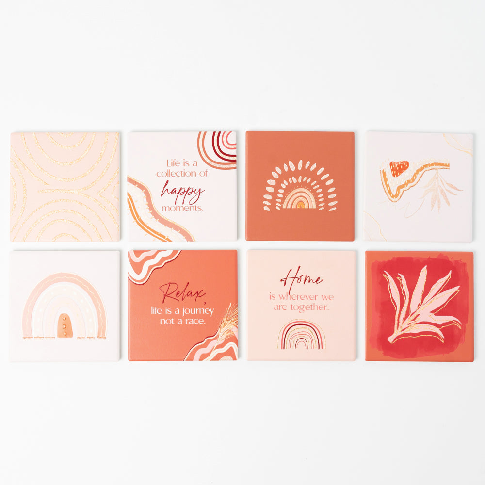 Desert Dunes Happy Ceramic Coaster