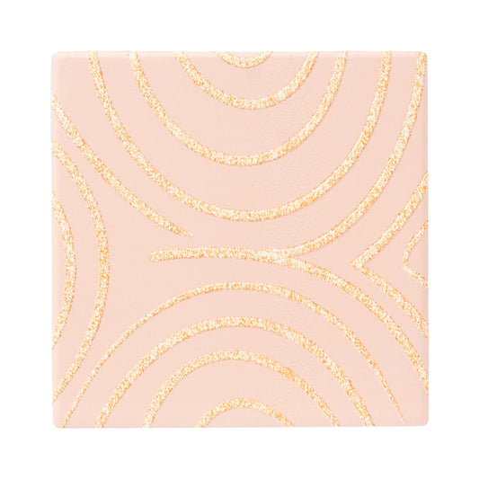 Desert Dunes Pattern Ceramic Coaster