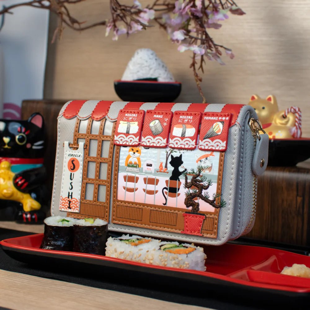 Vendula | Sushi Grey Edition Medium Ziparound Wallet | Vendula London