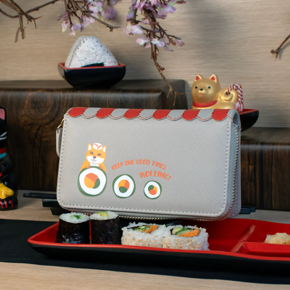 Vendula | Sushi Grey Edition Medium Ziparound Wallet | Vendula London