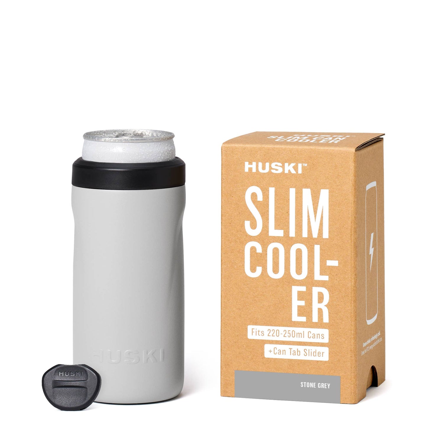 NEW: Huski Slim Can Cooler - Stone Grey