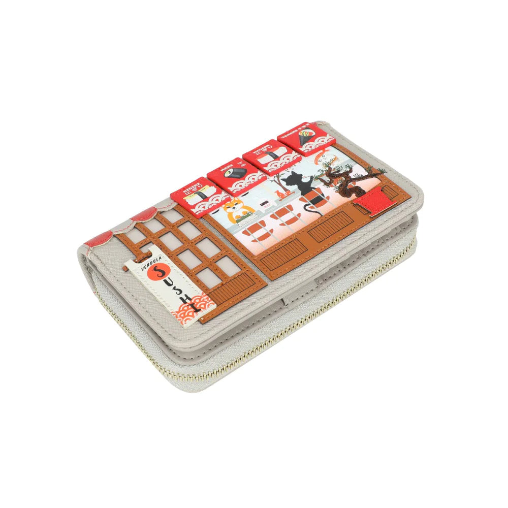 Vendula | Sushi Grey Edition Medium Ziparound Wallet | Vendula London