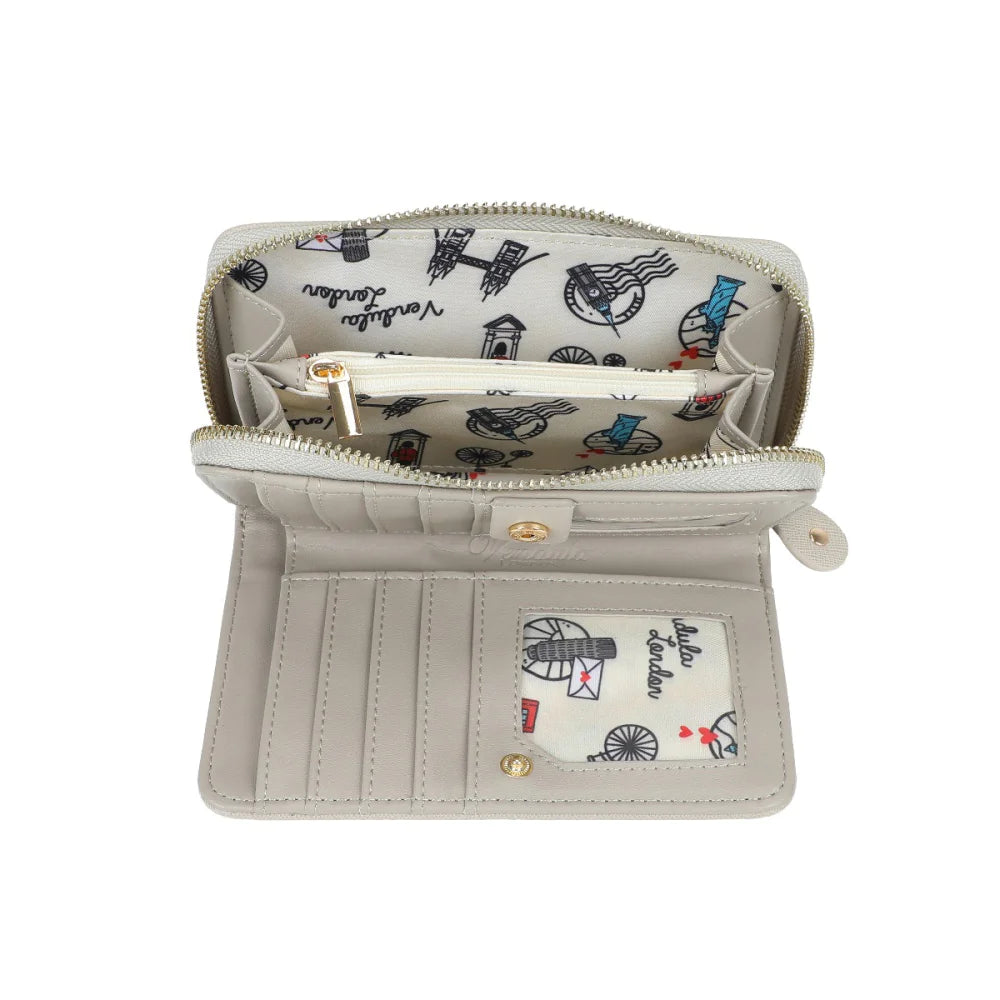 Vendula | Sushi Grey Edition Medium Ziparound Wallet | Vendula London